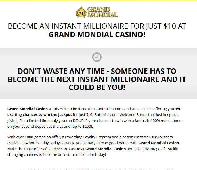 Grand Mondial Instant Winners