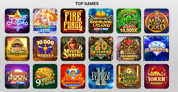 Top Games Captain Cooks Casino