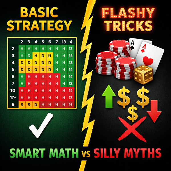Blackjack - Smart Strategy vs Flashy Tricks