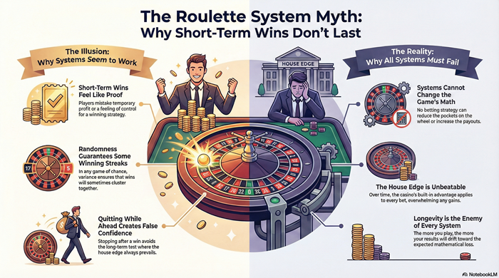 Do Roulette Systems Ever Work Short-Term Success vs. Long-Term Reality