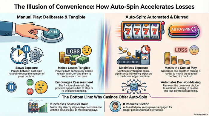 Does Auto-Spin Increase Losses