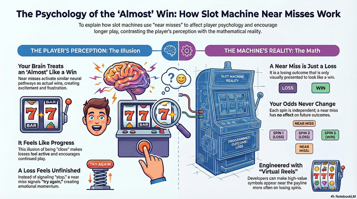 How Near Misses Manipulate Player Perception
