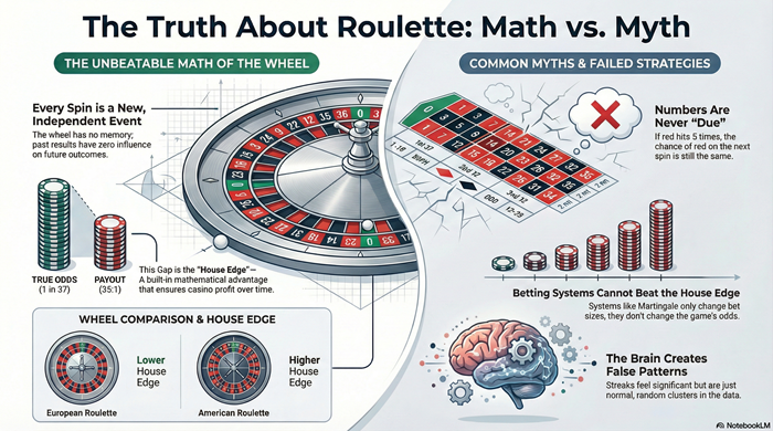 How Roulette Really Works Odds House Edge and Why Systems Fail