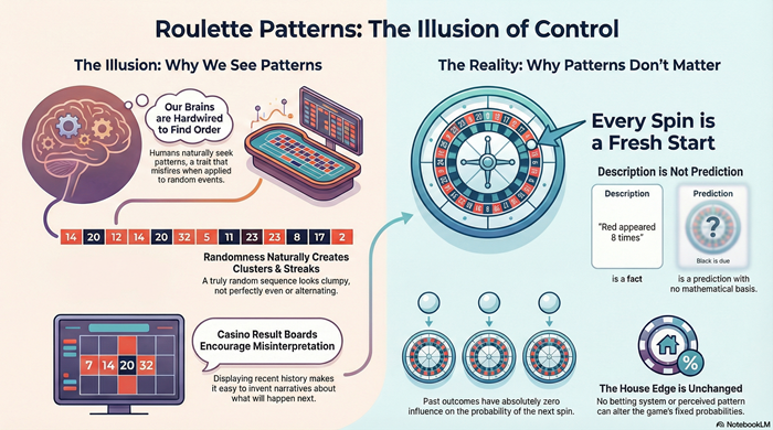 Why Roulette Patterns Appear (and Why They Aren’t Real)