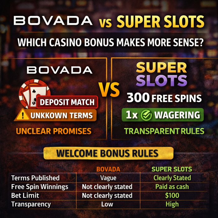 Bovada vs Super Slots Which Casino Bonus Makes More Sense