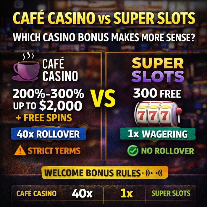 Café Casino vs Super Slots Which Casino Bonus Makes More Sense