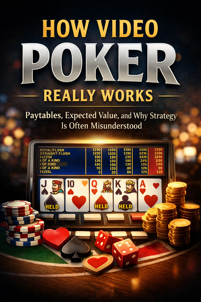How Video Poker Really Works Paytables, Expected Value, and Why Strategy Is Often Misunderstood