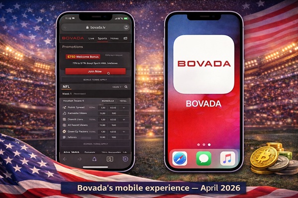 Bovada does not have a dedicated iOS or Android app.
Everything runs through the mobile browser, and honestly, for most players this isn't as big a deal as it sounds.