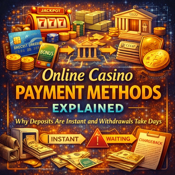 Online Casino Payment Methods Explained Why Deposits Are Instant and Withdrawals Take Days