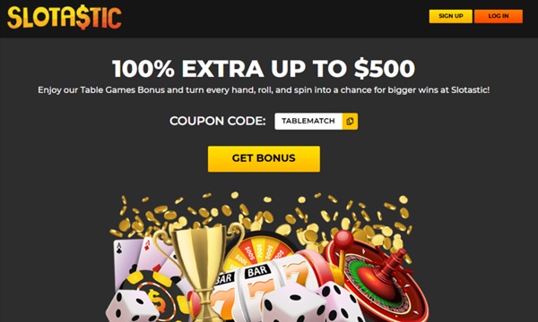 Slotastic table games bonus