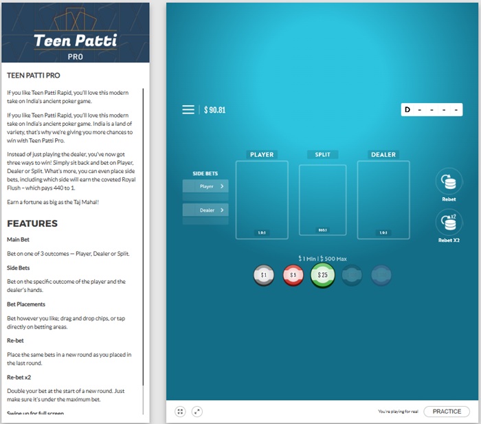 Teen Patti Pro on Slots LV