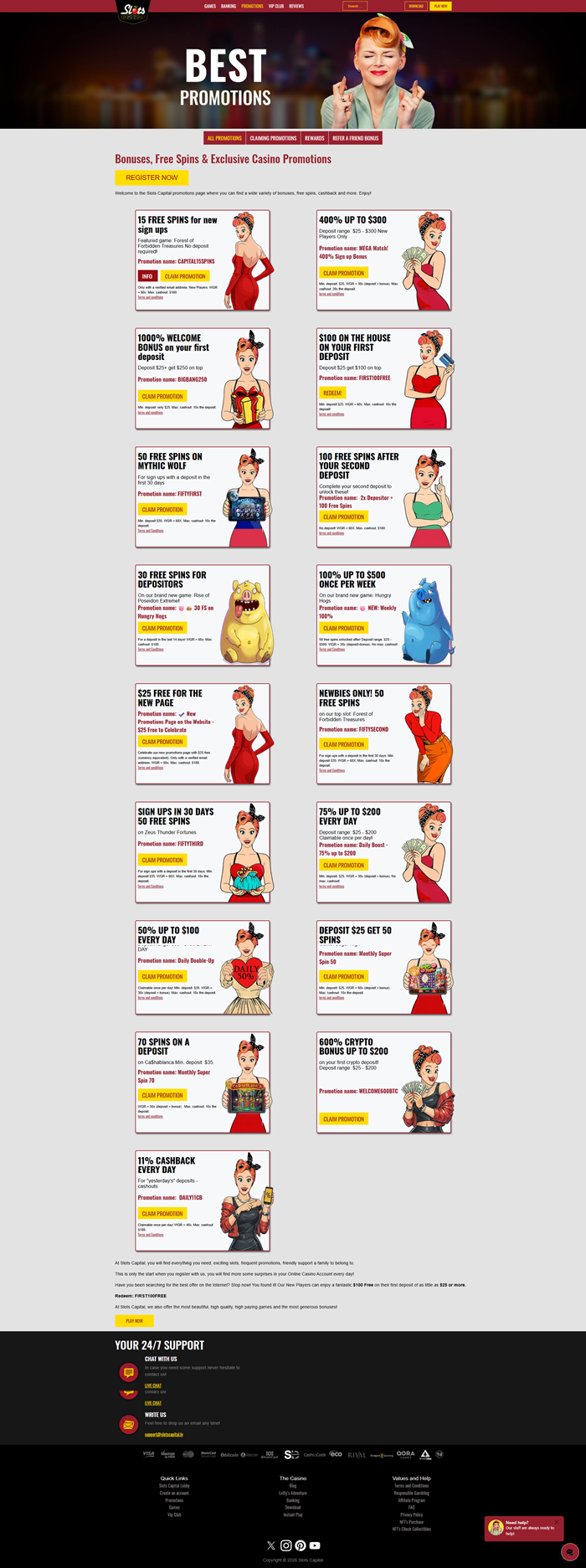 all promotions