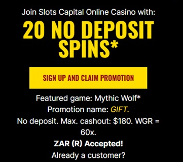 Slots Capital 20 Free Spins No Deposit Bonus